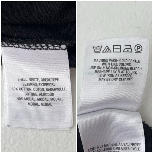 Anthropologie Akemi + Kin Maybelle Paisley Balloon Tied-Sleeve Top Black Medium - Picture 9 of 10